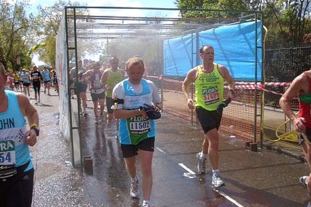 London Marathon 2009 - Shower tunnel