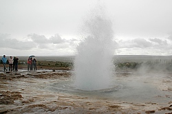 Spritzig: Auf Strokkur ist Verlass, bei jedem Wetter