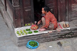 Durbar Square: Lizenzfreier Verkaufsstand